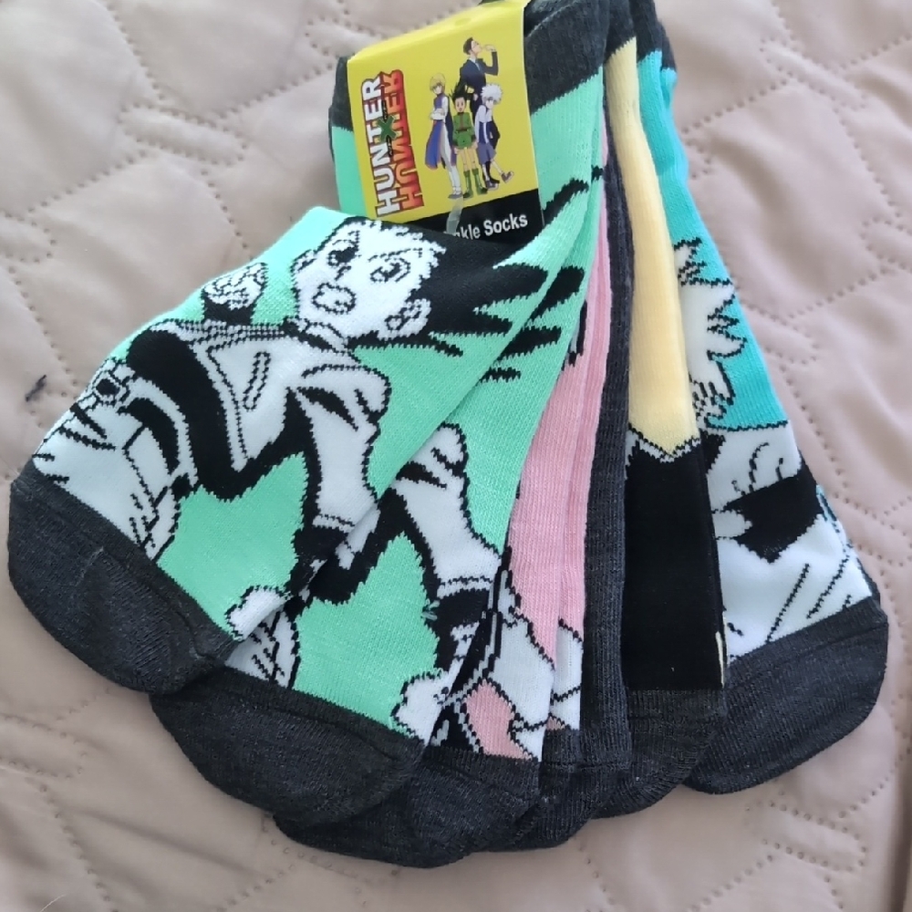 Juniors. Hunter x Hunter Ankle Socks 5-Pack